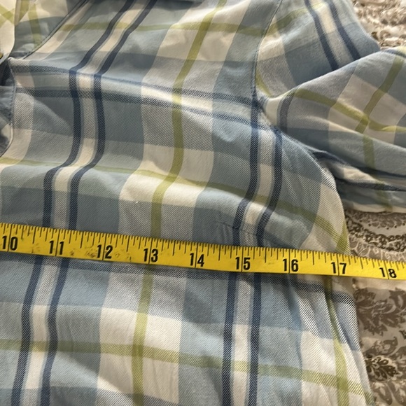 J Jill Lightweight Plaid Button Down Shirt XSP XS Petite - Picture 8 of 9